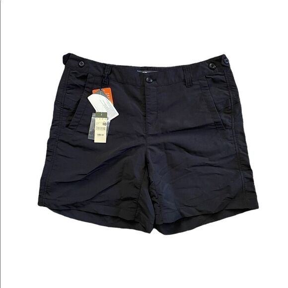NWT EDDIE BAUER Adventurer Ripstop Nylon Short Black Size 10 - Picture 1 of 5